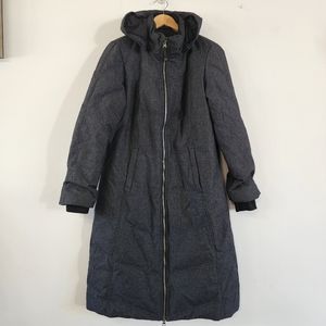 Prana Down/ Feather Long Hooded Women's Puffer Coat L